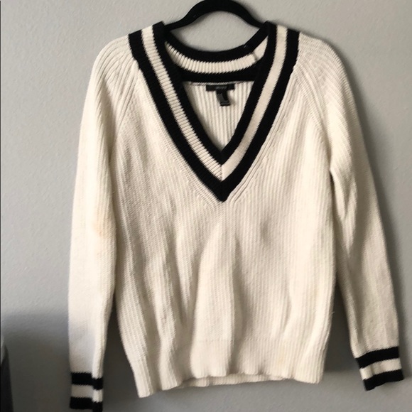 White varsity sweater Clearance